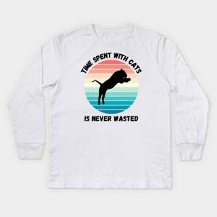 Cats Are Like Potato Chips You Cant Have Just One Kids Long Sleeve T-Shirt